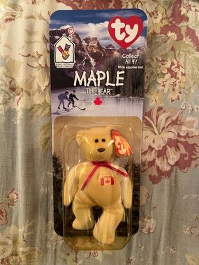 McDonald's Maple The Bear Plush - Red and White Packaging